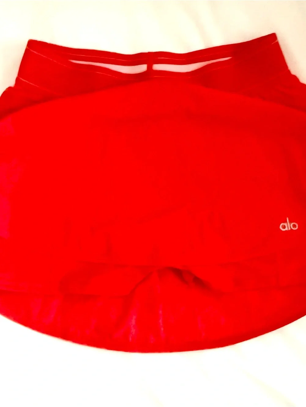 ALO Yoga Red Athletic Skort with Built-In Shorts - Picture 1 of 2
